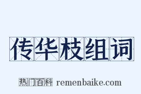 传华枝组词是什么意思的图片